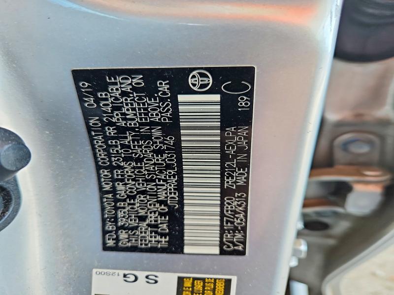 Aukcja sprzedaży 2020 Toyota Corolla, vin: JTDEPRAE9LJ031746, numer aukcji: 70778136