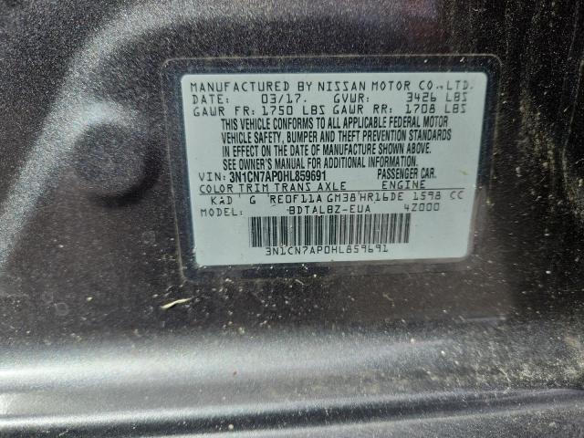Aukcja sprzedaży 2017 Nissan Versa, vin: 3N1CN7AP0HL859691, numer aukcji: 69236296