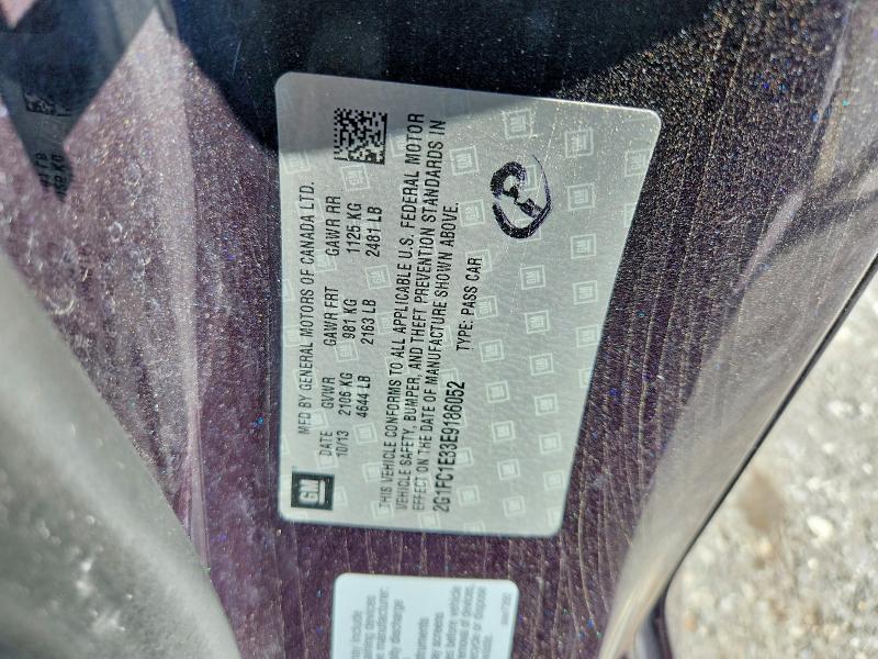 69091156 :رقم المزاد ، 2G1FC1E33E9186052 vin ، 2014 Chevrolet Camaro مزاد بيع