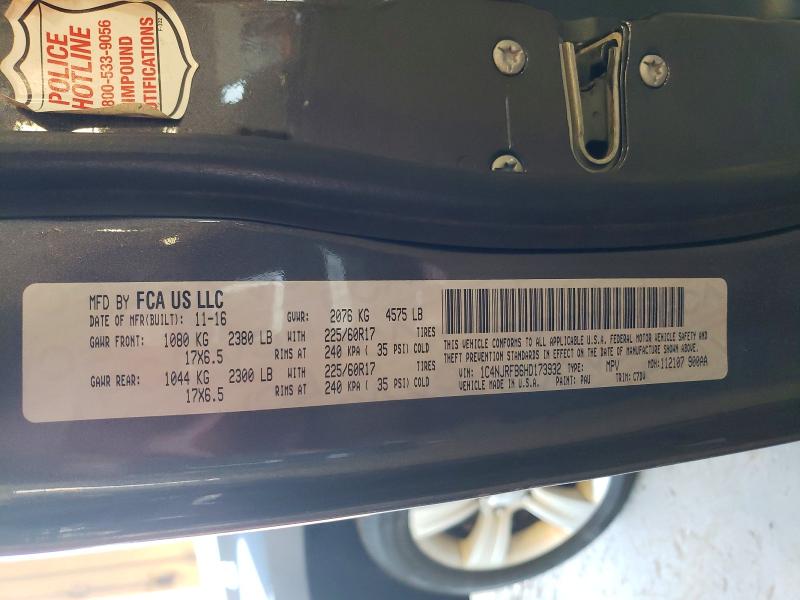 Продажа на аукционе авто 2017 Jeep Patriot, vin: 1C4NJRFB6HD173932, номер лота: 69113916