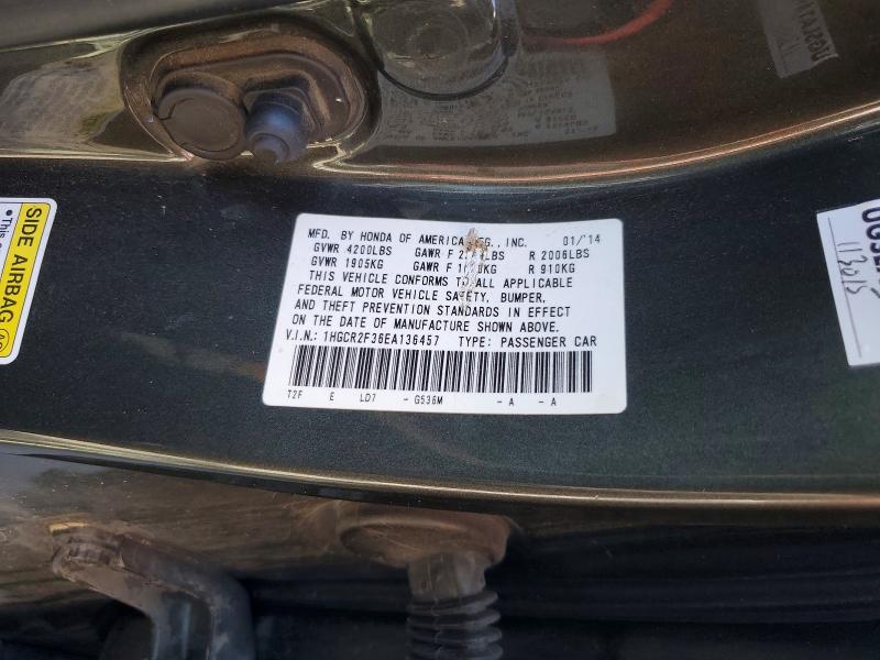Продажа на аукционе авто 2014 Honda Accord, vin: 1HGCR2F36EA136457, номер лота: 66857446