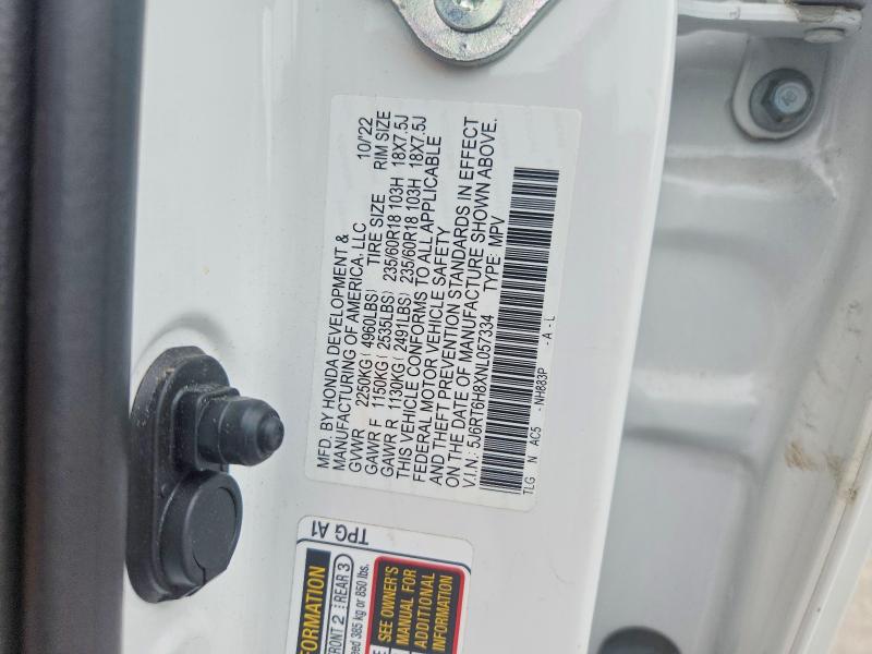 Продажа на аукционе авто 2022 Honda Cr-v, vin: 5J6RT6H8XNL057334, номер лота: 69333316