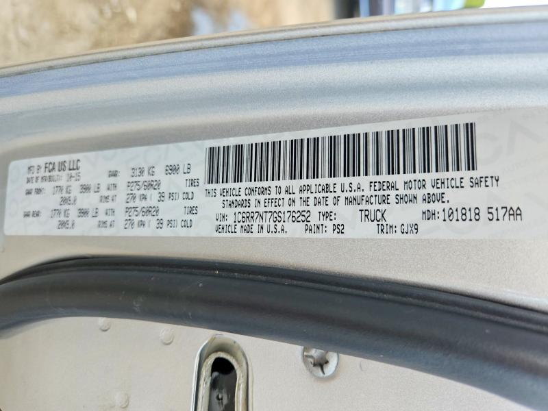 67621676 :رقم المزاد ، 1C6RR7NT7GS176252 vin ، 2016 Ram 1500 مزاد بيع