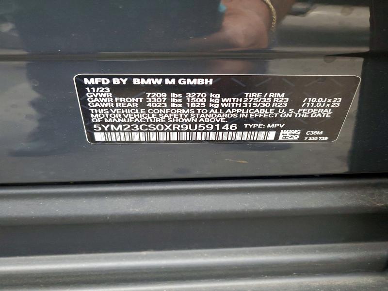 Aukcja sprzedaży 2024 Bmw Xm, vin: 5YM23CS0XR9U59146, numer aukcji: 68974386