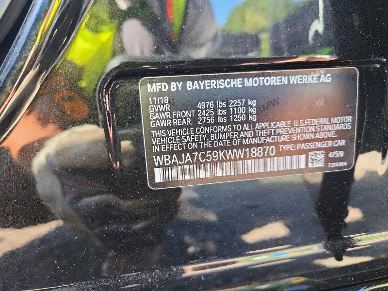 Продажа на аукционе авто 2019 Bmw 530, vin: WBAJA7C59KWW18870, номер лота: 67042466