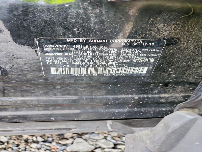 Aukcja sprzedaży 2019 Subaru Forester, vin: JF2SKAGCXKH480904, numer aukcji: 67281706