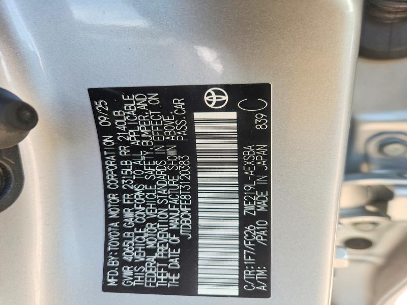 Продажа на аукционе авто 2026 Toyota Corolla Hybrid, vin: JTDBCMFE8T3120383, номер лота: 65448426