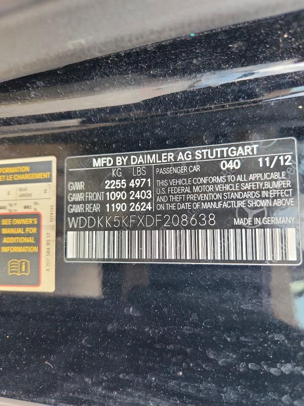 Продажа на аукционе авто 2013 Mercedes-benz E, vin: WDDKK5KFXDF208638, номер лота: 70128176