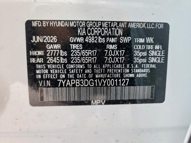 Продажа на аукционе авто 2027 Kia Sportage Hybrid, vin: 7YAPB3DG1VY001127, номер лота: 70335706