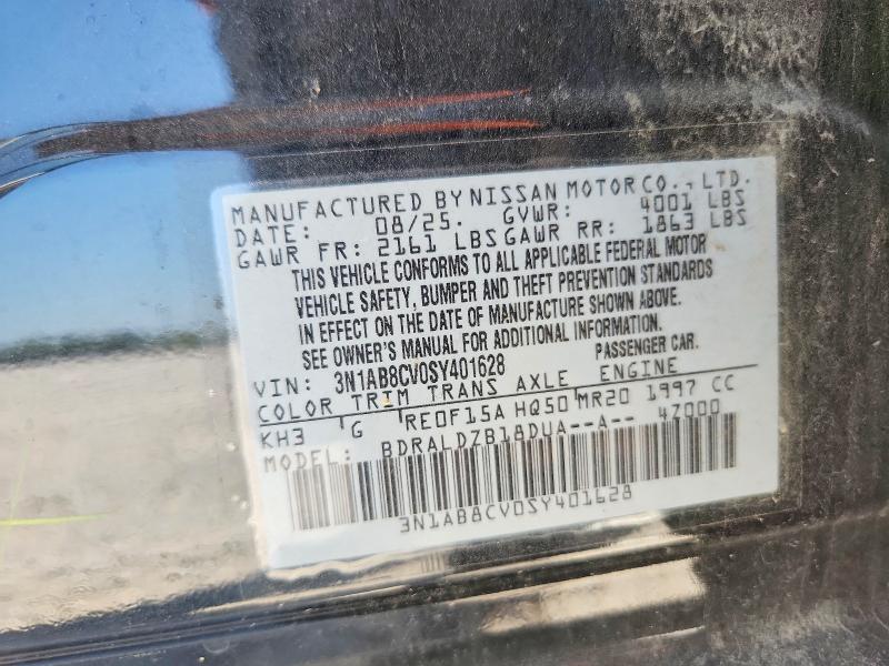 67746236 :رقم المزاد ، 3N1AB8CV0SY401628 vin ، 2025 Nissan Sentra مزاد بيع