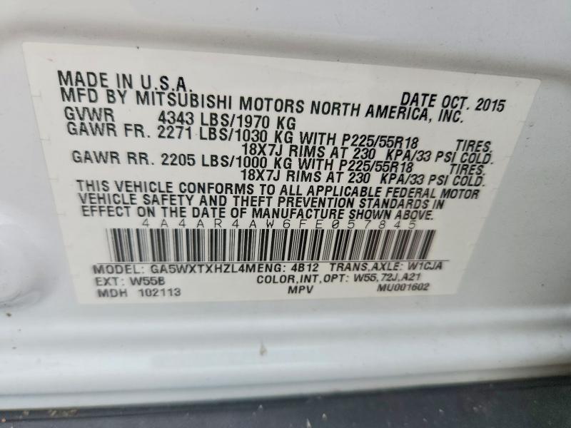 Продаж на аукціоні авто 2015 Mitsubishi Outlander Sport, vin: 4A4AR4AW6FE057845, номер лоту: 67905966