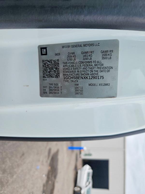 67132266 :رقم المزاد ، 1GCHSBENXK1290175 vin ، 2019 Chevrolet Colorado مزاد بيع