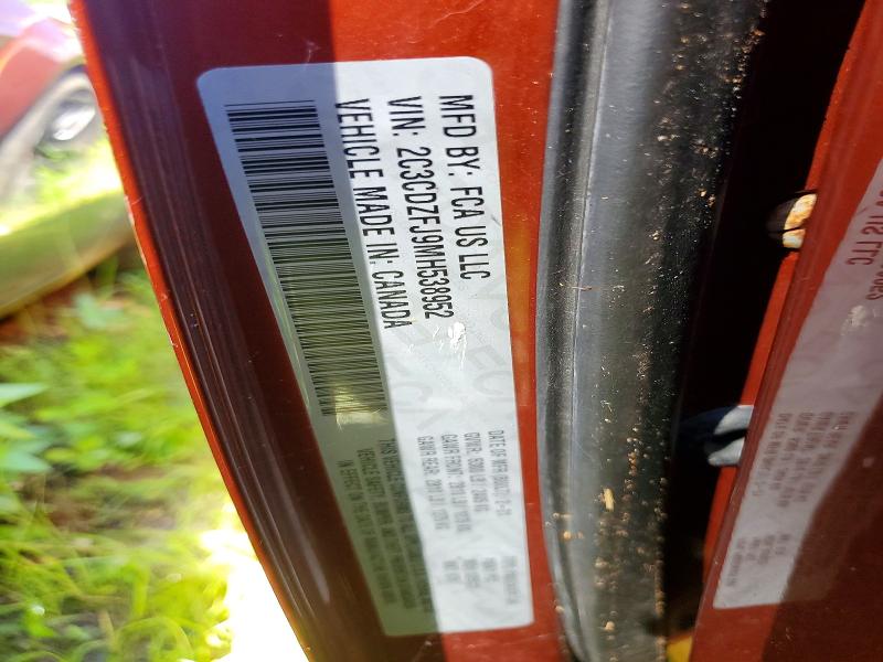 Продажа на аукционе авто 2021 Dodge Challenger, vin: 2C3CDZFJ9MH538952, номер лота: 70152196
