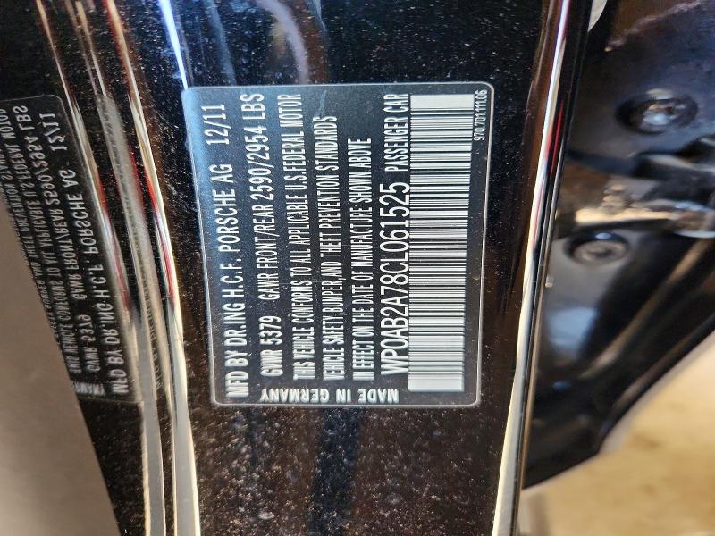 Aukcja sprzedaży 2012 Porsche Panamera, vin: WP0AB2A78CL061525, numer aukcji: 69828136