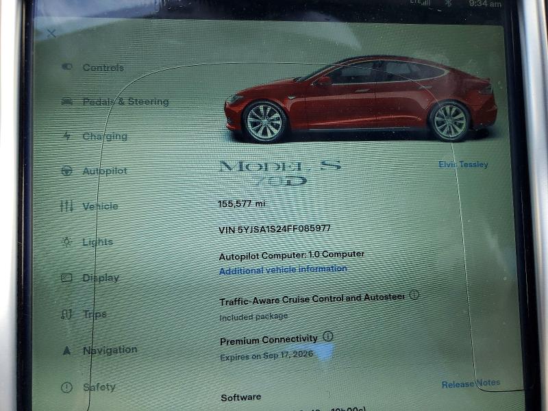 Продаж на аукціоні авто 2015 Tesla Model S, vin: 5YJSA1S24FF085977, номер лоту: 68408866