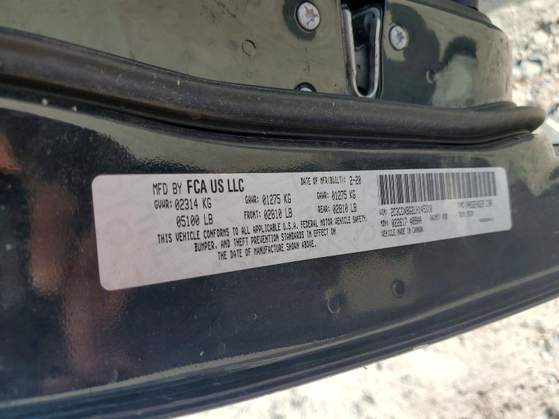 2020 Dodge Charger მანქანა იყიდება აუქციონზე, vin: 2C3CDXBG2LH145310, აუქციონის ნომერი: 70480276