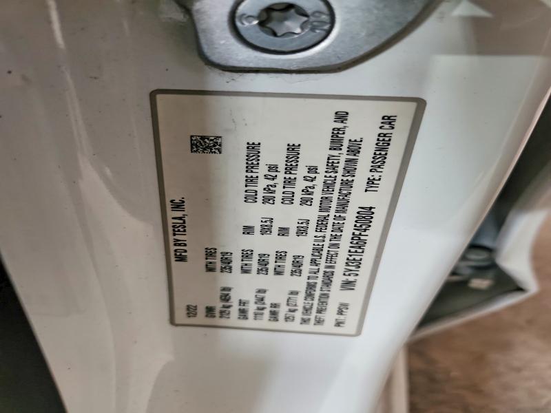 Aukcja sprzedaży 2023 Tesla Model 3, vin: 5YJ3E1EA6PF450804, numer aukcji: 69817896