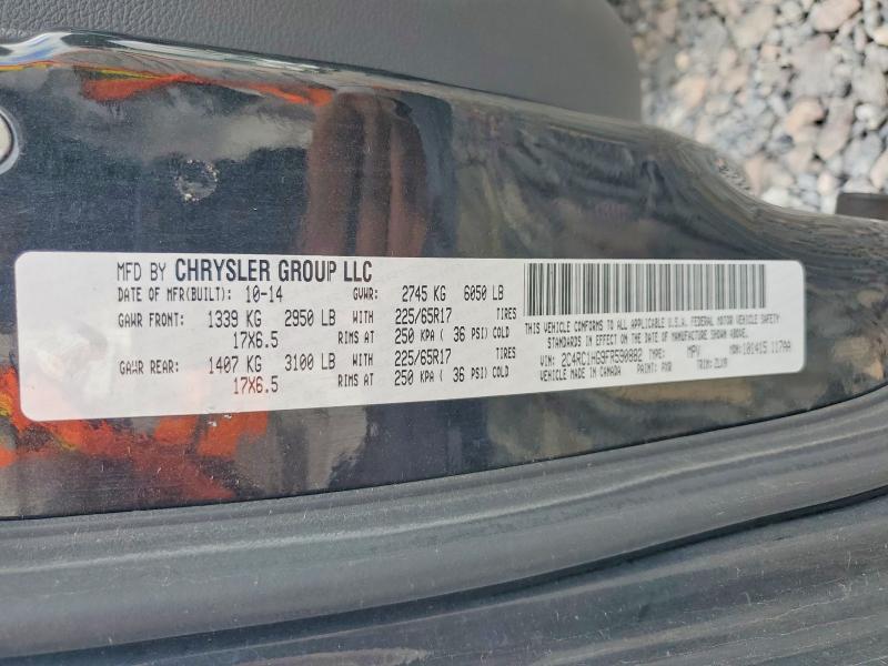 Продаж на аукціоні авто 2015 Chrysler Town & Country, vin: 2C4RC1HG9FR590882, номер лоту: 69374196