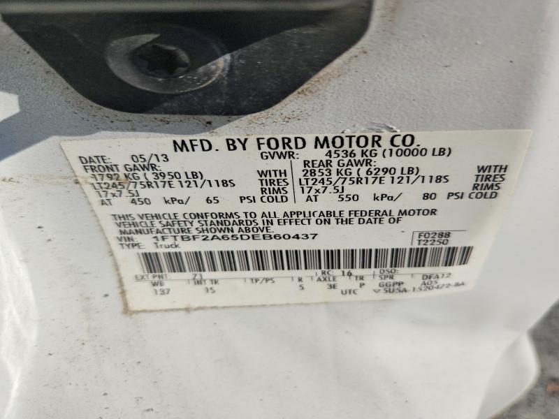 Продажа на аукционе авто 2013 Ford F250, vin: 1FTBF2A65DEB60437, номер лота: 66271356
