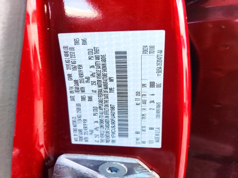 2015 Ford Escape მანქანა იყიდება აუქციონზე, vin: 1FMCU9J90FUA01987, აუქციონის ნომერი: 69628286
