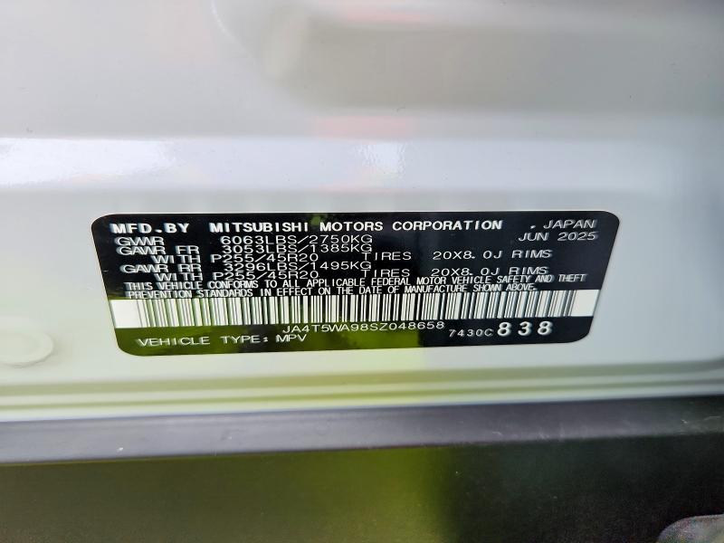Продаж на аукціоні авто 2025 Mitsubishi Outlander, vin: JA4T5WA98SZ048658, номер лоту: 67318716