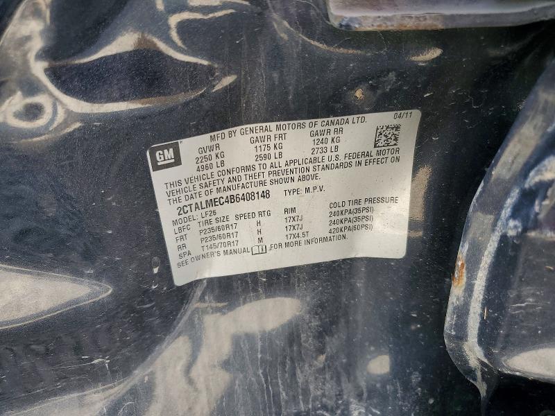 Продажа на аукционе авто 2011 Gmc Terrain, vin: 2CTALMEC4B6408148, номер лота: 67556996