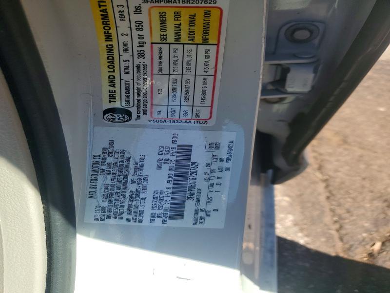 Продаж на аукціоні авто 2011 Ford Fusion, vin: 3FAHP0HA1BR207629, номер лоту: 70824676