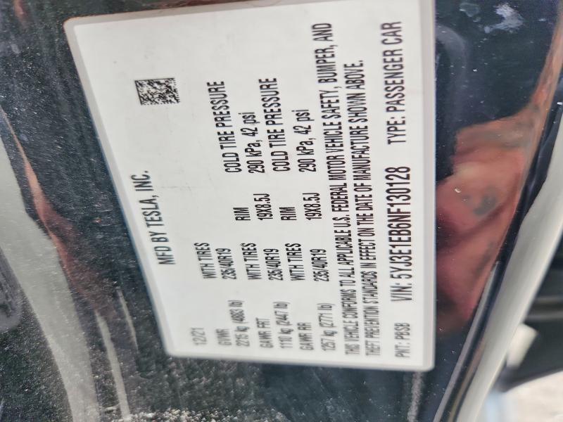 Aukcja sprzedaży 2022 Tesla Model 3, vin: 5YJ3E1EB6NF130128, numer aukcji: 67534476