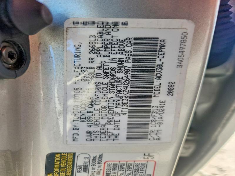 67236836 :رقم المزاد ، 4T1BE32K24U264907 vin ، 2004 Toyota Camry مزاد بيع