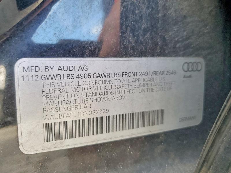 Aukcja sprzedaży 2013 Audi A4, vin: WAUBFAFL1DN032329, numer aukcji: 68409386