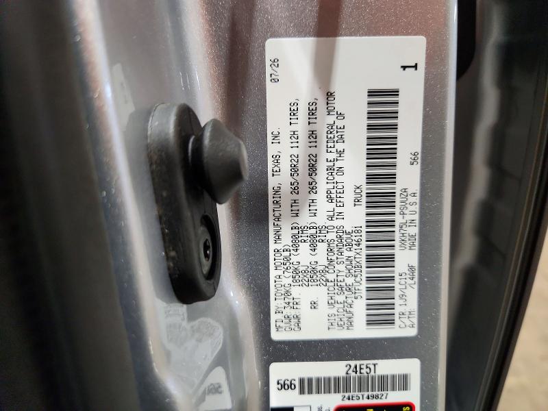 Продажа на аукционе авто 2026 Toyota Tundra, vin: 5TFVC5DBXTX146181, номер лота: 68978236