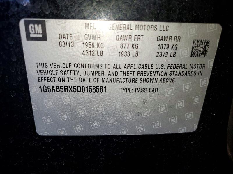 Продаж на аукціоні авто 2013 Cadillac Ats, vin: 1G6AB5RX5D0158581, номер лоту: 69802396