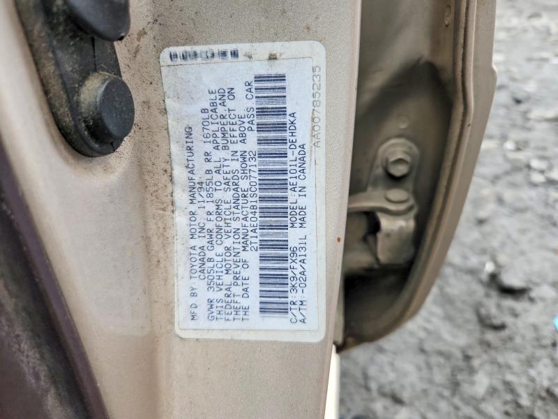 Продаж на аукціоні авто 1995 Toyota Corolla, vin: 2T1AE04B1SC077132, номер лоту: 69940376