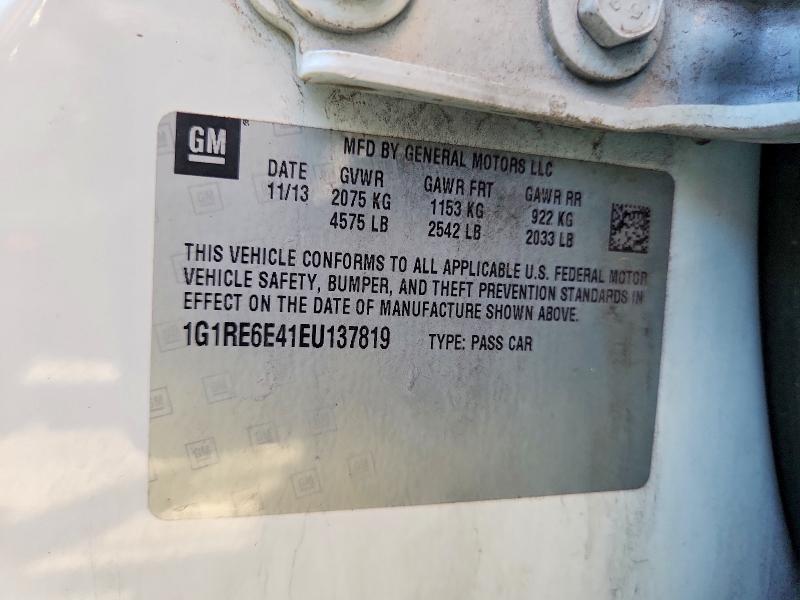 Продаж на аукціоні авто 2014 Chevrolet Volt, vin: 1G1RE6E41EU137819, номер лоту: 68059156