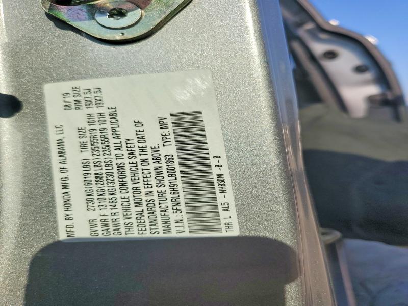 Продаж на аукціоні авто 2020 Honda Odyssey, vin: 5FNRL6H91LB001863, номер лоту: 67918716