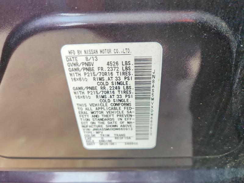 Продажа на аукционе авто 2013 Nissan Rogue, vin: JN8AS5MVXDW660913, номер лота: 70357936