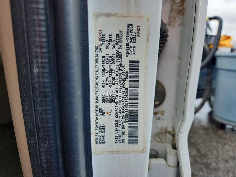 2001 Toyota Tacoma მანქანა იყიდება აუქციონზე, vin: 5TEGN92N21Z803245, აუქციონის ნომერი: 70155296
