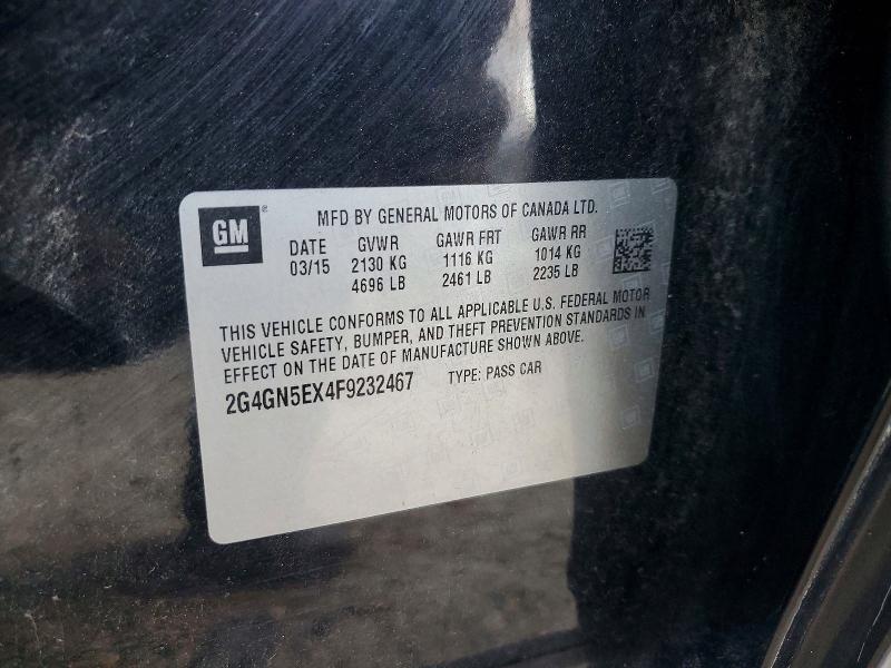 2015 Buick Regal მანქანა იყიდება აუქციონზე, vin: 2G4GN5EX4F9232467        , აუქციონის ნომერი: 68939856