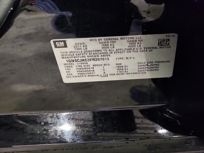 Aukcja sprzedaży 2015 Chevrolet Suburban, vin: 1GNSCJKC3FR287813, numer aukcji: 70134456
