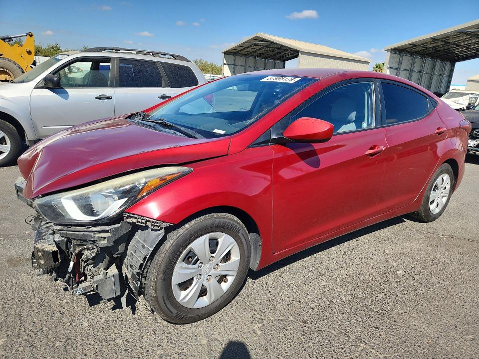 2016 Hyundai Elantra მანქანა იყიდება აუქციონზე, vin: 5NPDH4AE4GH700192, აუქციონის ნომერი: 67665176
