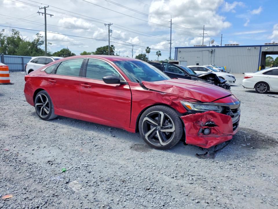 69440196 :رقم المزاد ، 1HGCV1F38MA082017 vin ، 2021 Honda Accord مزاد بيع