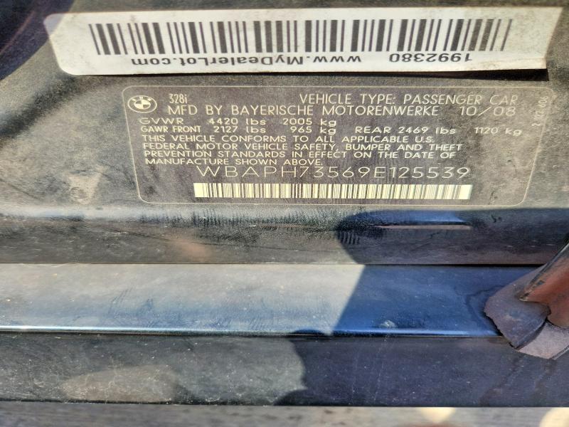 Продажа на аукционе авто 2009 Bmw 328, vin: WBAPH73569E125539, номер лота: 70159526