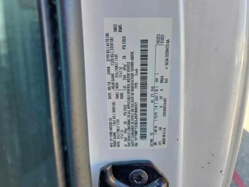 68850576 :رقم المزاد ، 1FTMF1CB3JKF80031 vin ، 2018 Ford F150 مزاد بيع