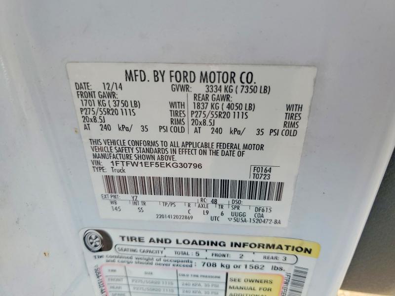 Aukcja sprzedaży 2014 Ford F150, vin: 1FTFW1EF5EKG30796, numer aukcji: 67630556