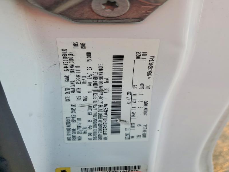 2020 Ford Ranger მანქანა იყიდება აუქციონზე, vin: 1FTER1EH5LLA42876, აუქციონის ნომერი: 68769436