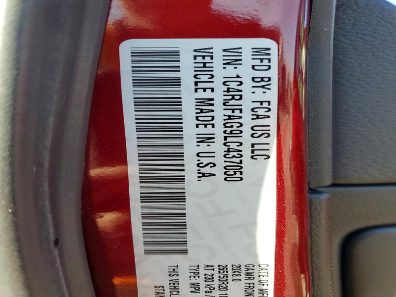 2020 Jeep Grand Cherokee მანქანა იყიდება აუქციონზე, vin: 1C4RJFAG9LC437050, აუქციონის ნომერი: 67042866