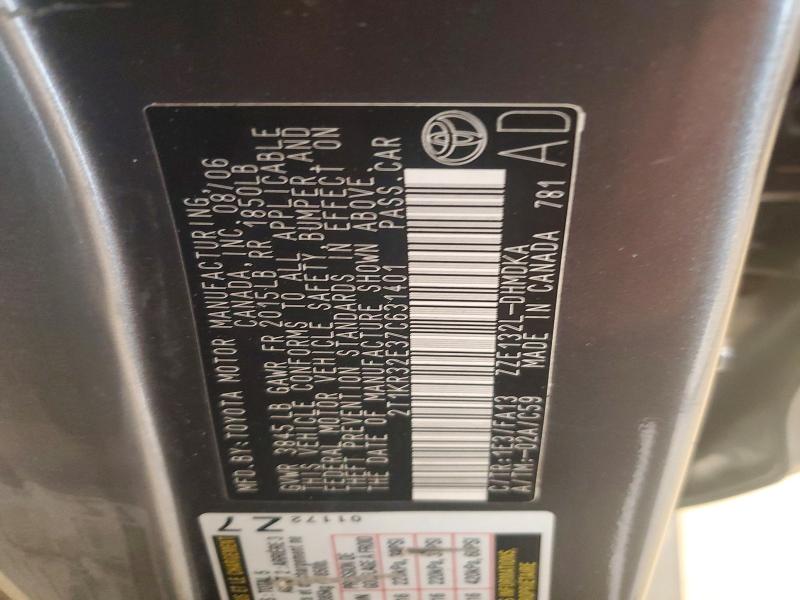 Aukcja sprzedaży 2007 Toyota Matrix, vin: 2T1KR32E37C631401, numer aukcji: 67436856
