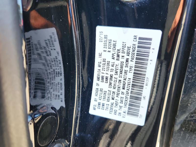 Продаж на аукціоні авто 2015 Honda Accord, vin: 1HGCR2F56FA228574, номер лоту: 69618126