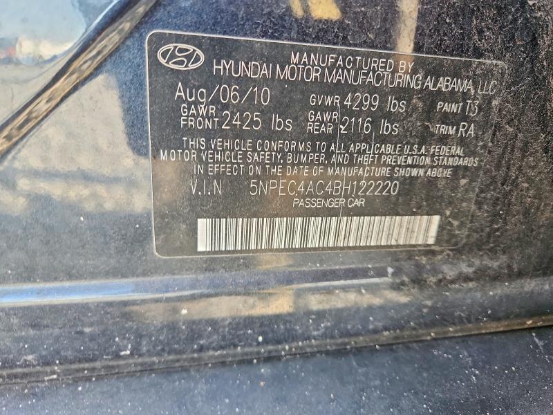 Продаж на аукціоні авто 2011 Hyundai Sonata, vin: 5NPEC4AC4BH122220, номер лоту: 70721106