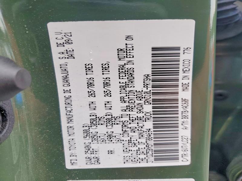 67139336 :رقم المزاد ، 3TYDZ5BN5MT004694 vin ، 2021 Toyota Tacoma مزاد بيع